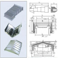 Saison de vente d'août Couverture de soufflets en acier de haute qualité pour les machines-outils CNC Autres accessoires de machines-outils